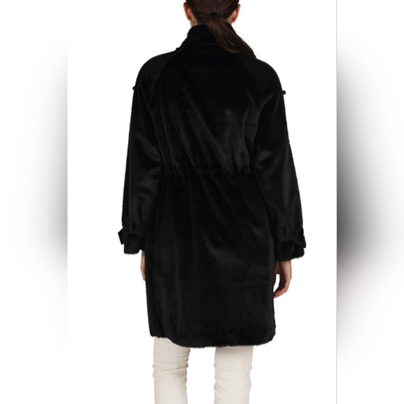 Love Token Drawstring Waist Parka Jacket - Picture 2 of 3